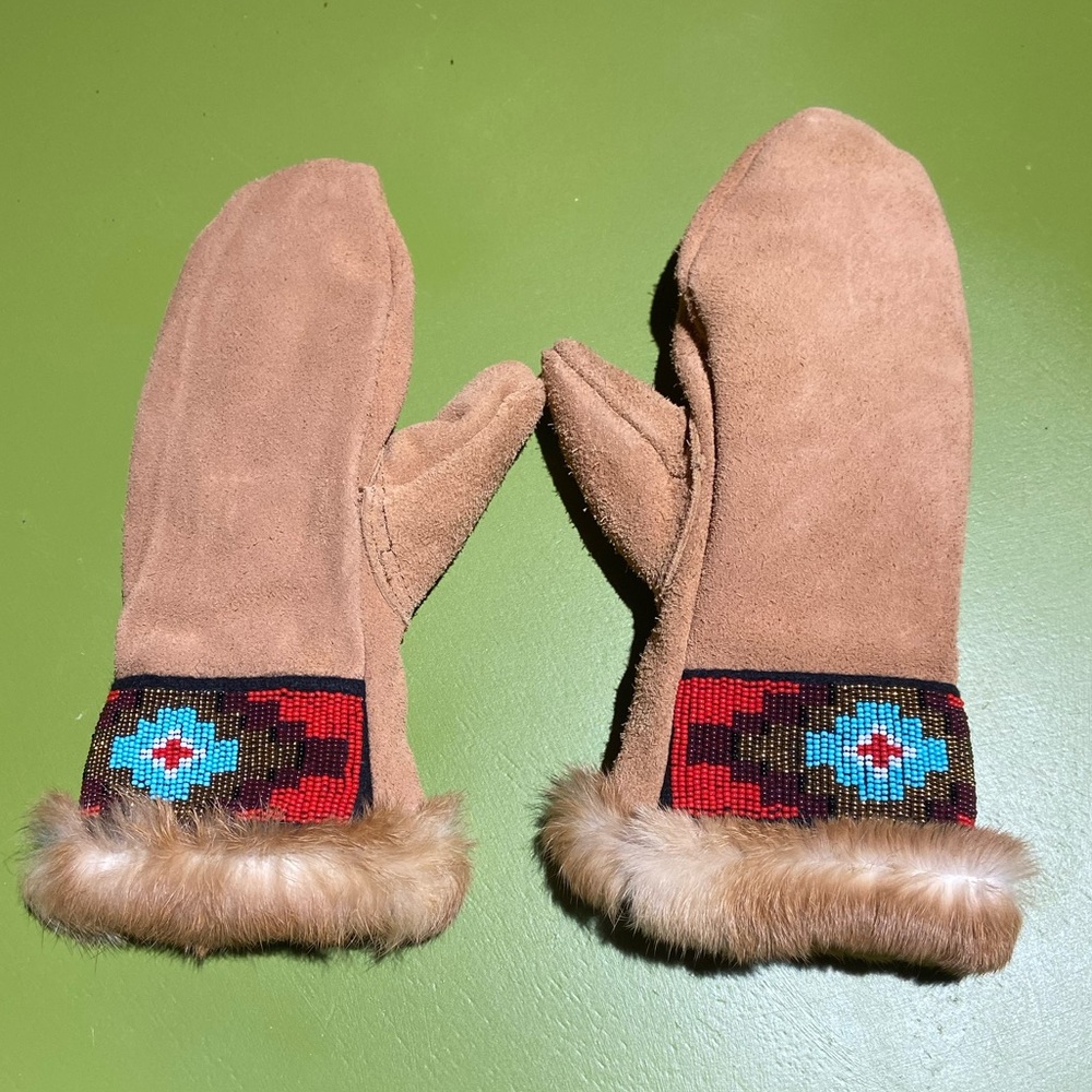 Filson x Astis Suede Mittens